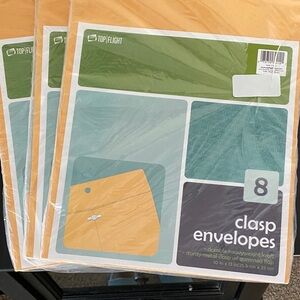 Top Flight Clasp Envelopes - Orange